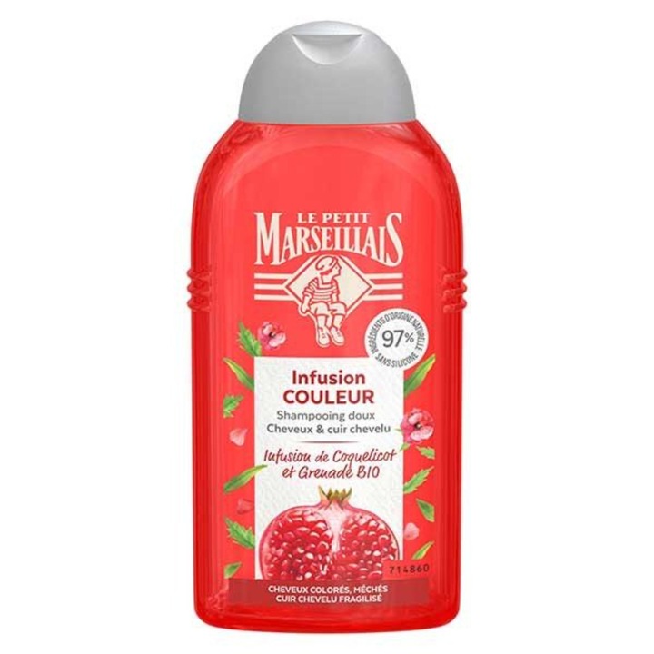 Био шампоан Le Petit Marseillais Sublime Colour Shampoo с пулпа от нар 250мл