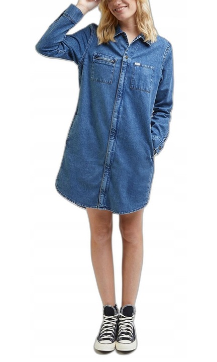 Lee ruha, Hazy Indigo, pamut, túlméretezett, cipzár, S INTL