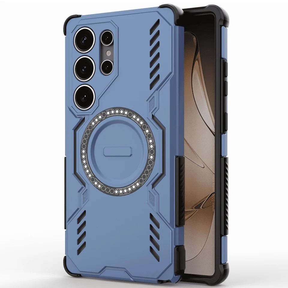 Husă pentru OnePlus 15, SKYDDAR INNOVATION, ArmorMag, Albastră, set cu sticker