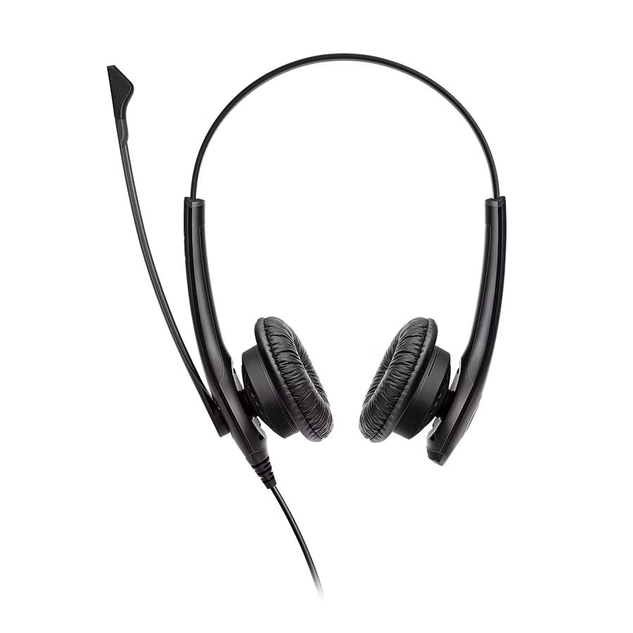 Casti cu fir Jabra Biz 1100 EDU Duo, microfon, negru, 2.0, 3.5mm, 1.8m