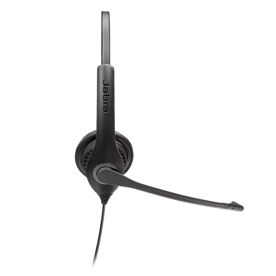 Casti cu fir Jabra Biz 1100 EDU Duo, microfon, negru, 2.0, 3.5mm, 1.8m
