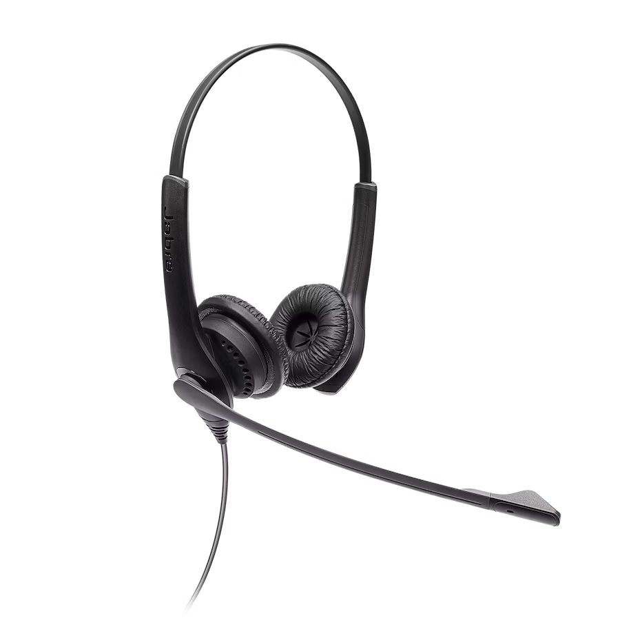 Casti cu fir Jabra Biz 1100 EDU Duo, microfon, negru, 2.0, 3.5mm, 1.8m