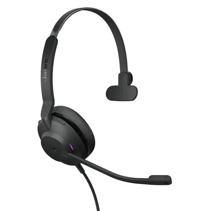 Casti cu fir Jabra Evolve2 30 SE Mono, USB-C/A, microfon, negru