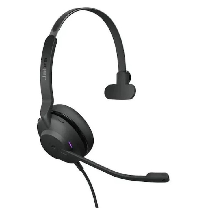 Casti cu fir Jabra Evolve2 30 SE USB-C/A UC Mono, microfon, negru