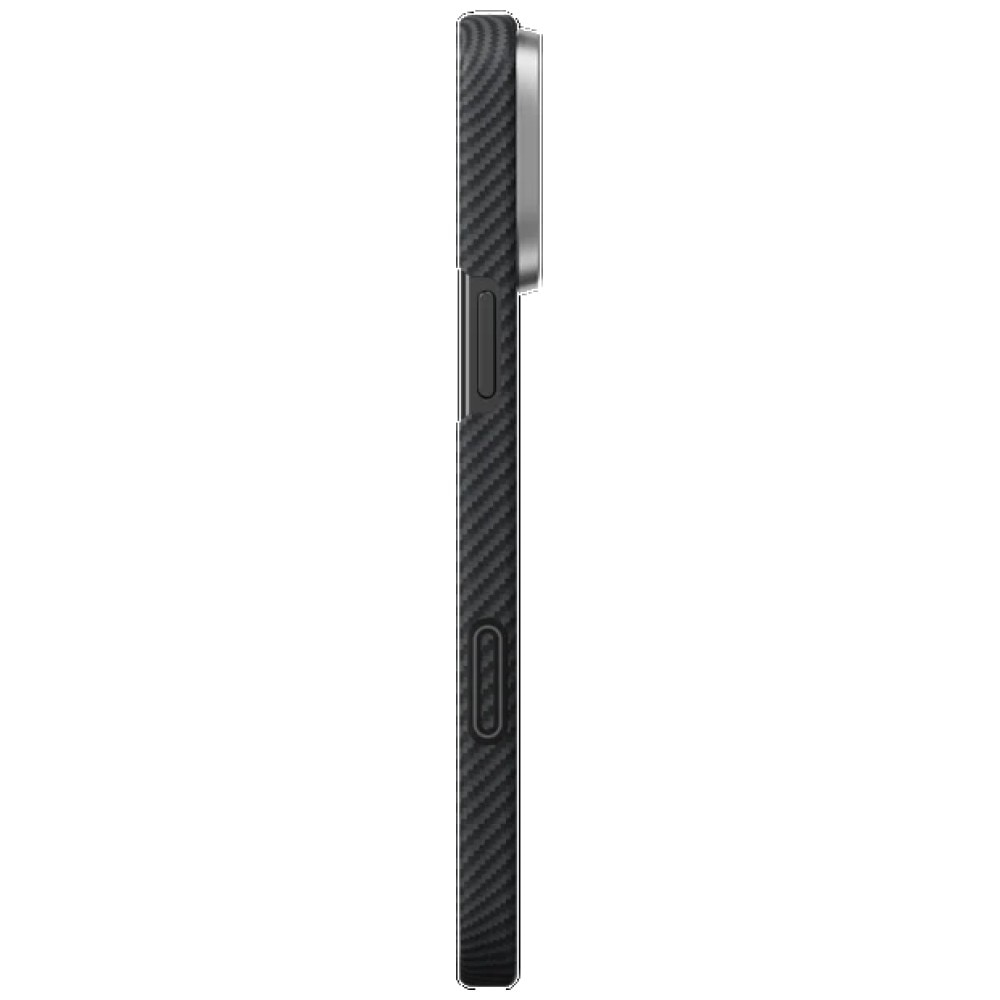 Carcasa Pitaka Ultra-Slim PitaTap cu MagSafe compatibila cu iPhone 16 Pro, Negru