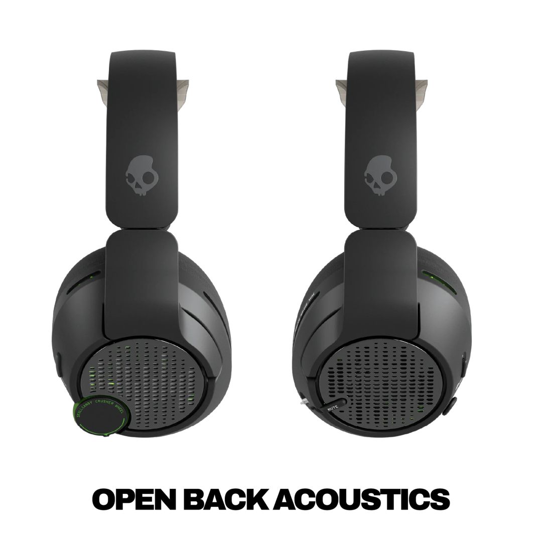Casti gaming Bluetooth, Skullcandy, Crusher PLYR 720, negru/verde