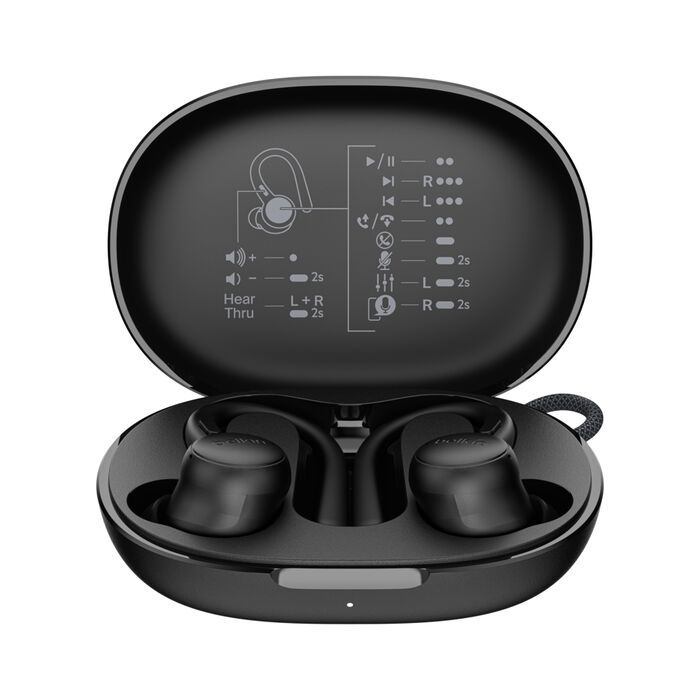 Casti wireless Belkin, SoundForm ActiveFit, microfon, Bluetooth, negru
