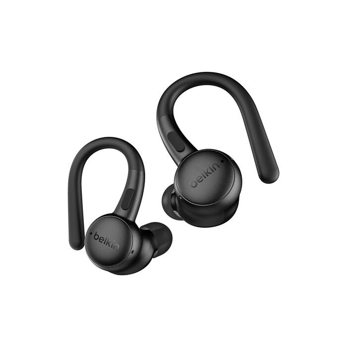 Casti wireless Belkin, SoundForm ActiveFit, microfon, Bluetooth, negru