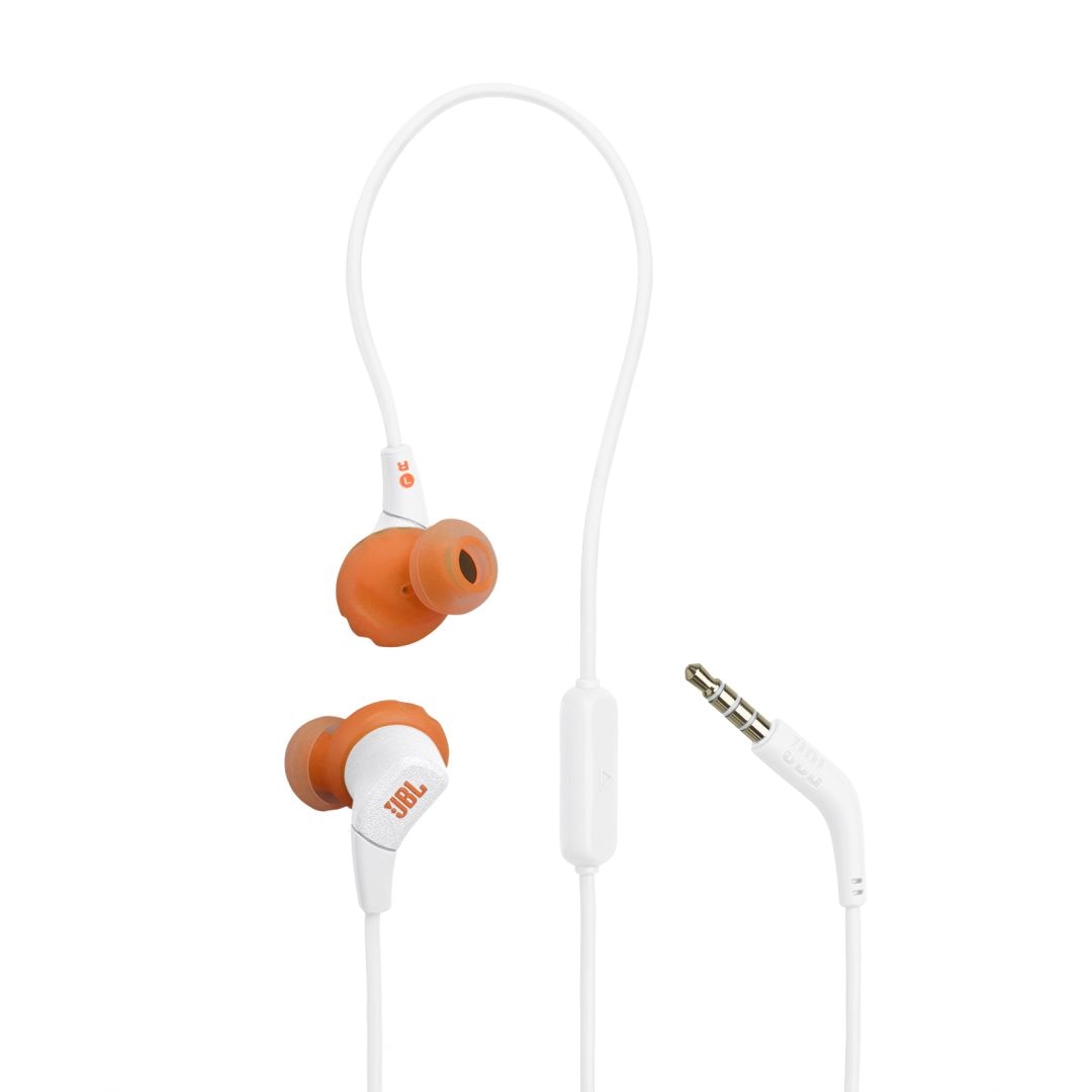 Casti cu fir JBL, Endurance Run 3, microfon, alb, 3.5mm