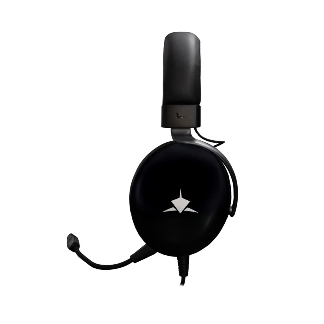 Casti gaming cu fir White Shark, GH-2540B, microfon, 3.5mm, 1.8m, negru