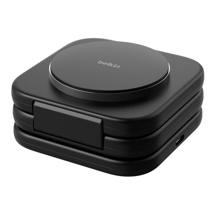 Incarcator wireless 3in1 Belkin Boost Charge PRO Qi2, 15W, negru