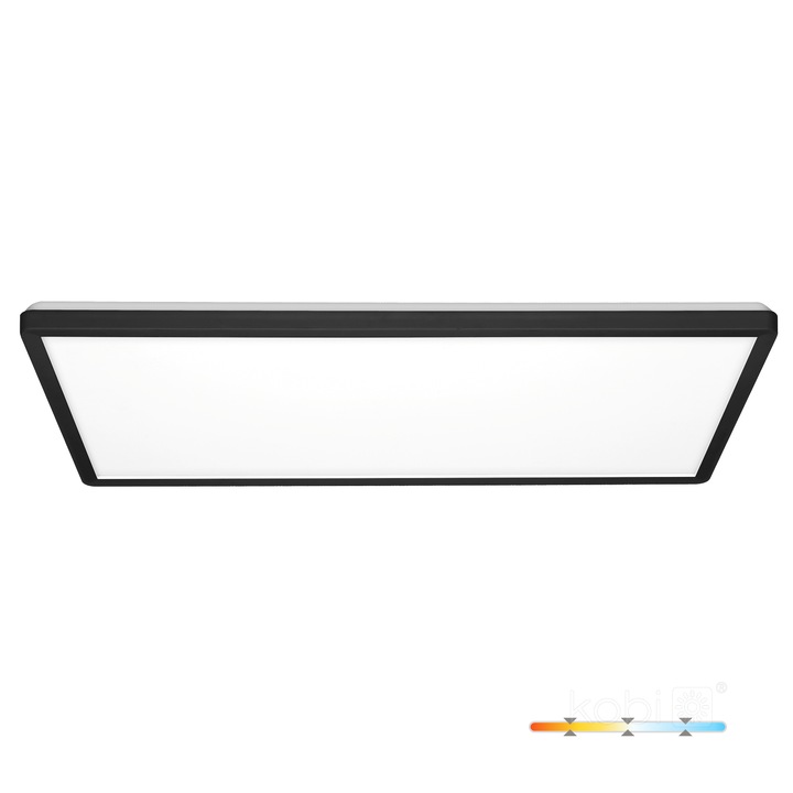Плафон LED KOBI SQUARE 3CCT IP54, 32W, 3000K/4000K/6000K, черен