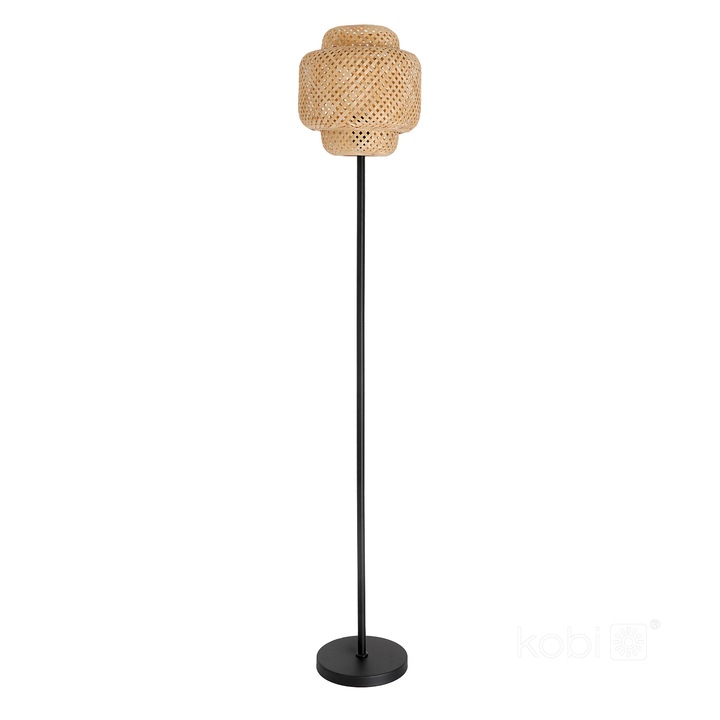 Lampa podlogowa BOHO BONN ST, bambus, 1xE27, 60W, stil boho, naturala