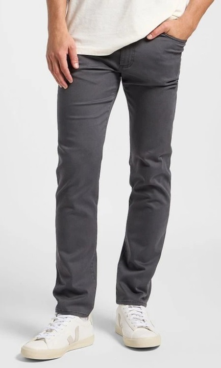 Pantaloni barbati Lee, bumbac/elastan/poliester, gri