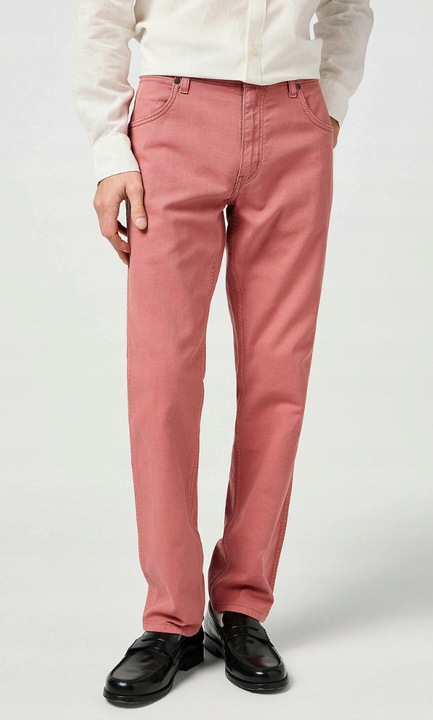 Pantaloni barbati, Wrangler, Greensboro, regular fit, roz, bumbac, W32-L32 US