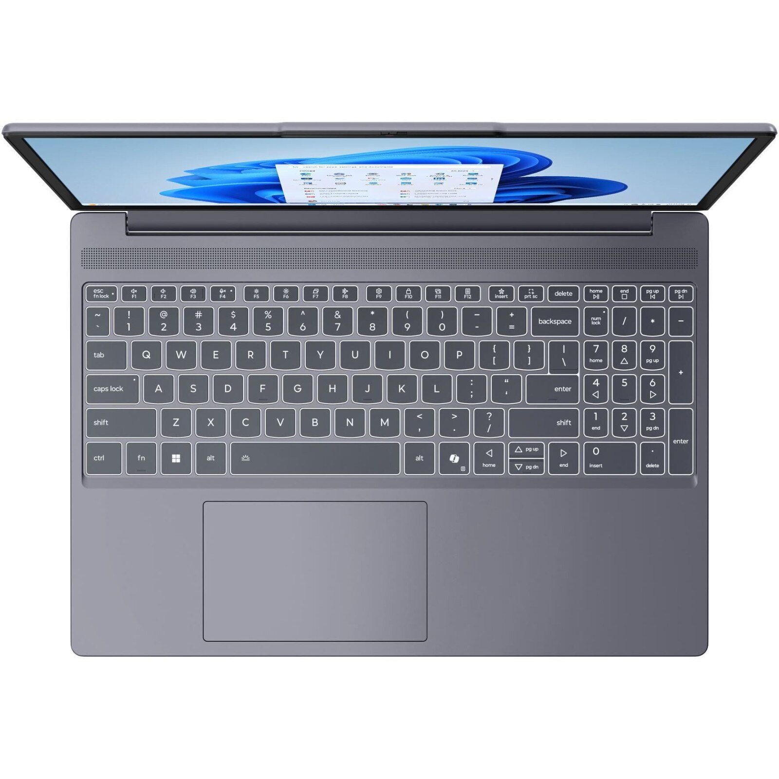 Laptop Lenovo IdeaPad Slim 3, 15.3" WUXGA, AMD Ryzen™ 5 7535HS pana la 4.55 GHz, 16 GB RAM DDR5 4800, 512 GB SSD, AMD Radeon 660M, Free Dos, Luna Grey 512 GB