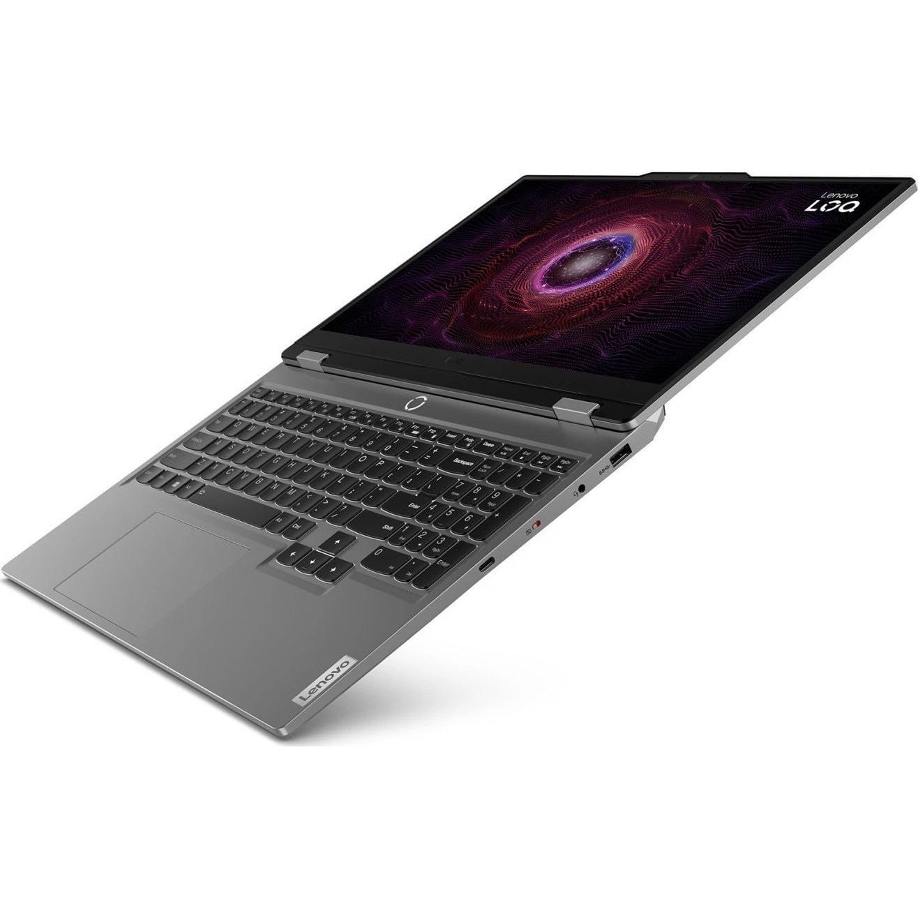 Laptop Lenovo LOQ, 15.6" Full HD, AMD Ryzen™ 5 7235HS pana la 4.2 GHz, 16 GB RAM DDR5 4800, 512 GB SSD, NVIDIA® GeForce® RTX 4050 6 GB, Free Dos, Luna Grey 512 GB