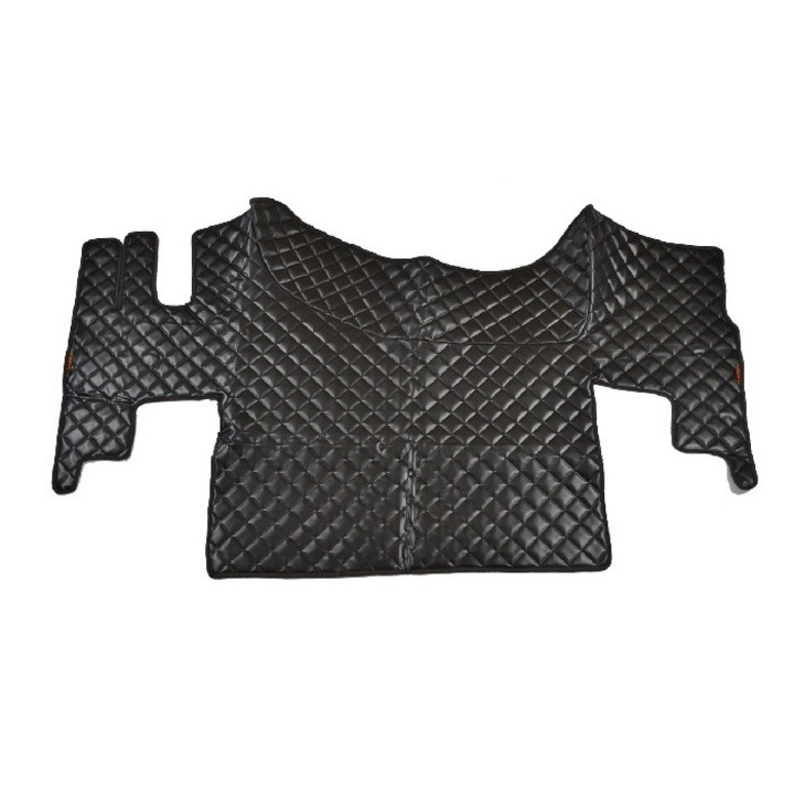 Covorașe din piele pentru Renault Gamma T cu transmisie automată, negre