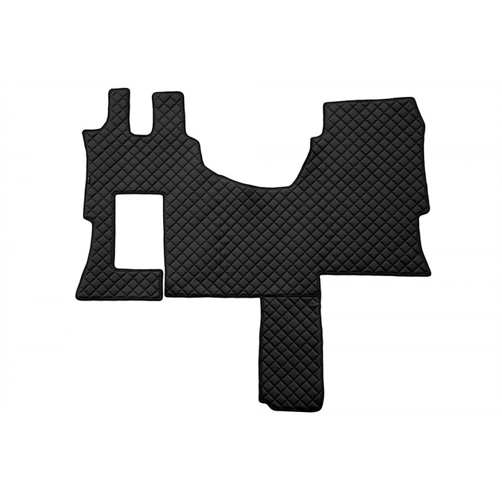 Covorașe pentru Mercedes Actros MP4, Piele ecologică, Solostar Cabine, Negru 24/7 AUTO