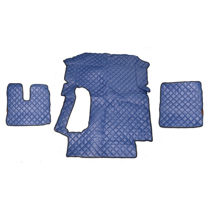 Bőr szőnyegek MAN TGA-hoz, ökobőr, kék