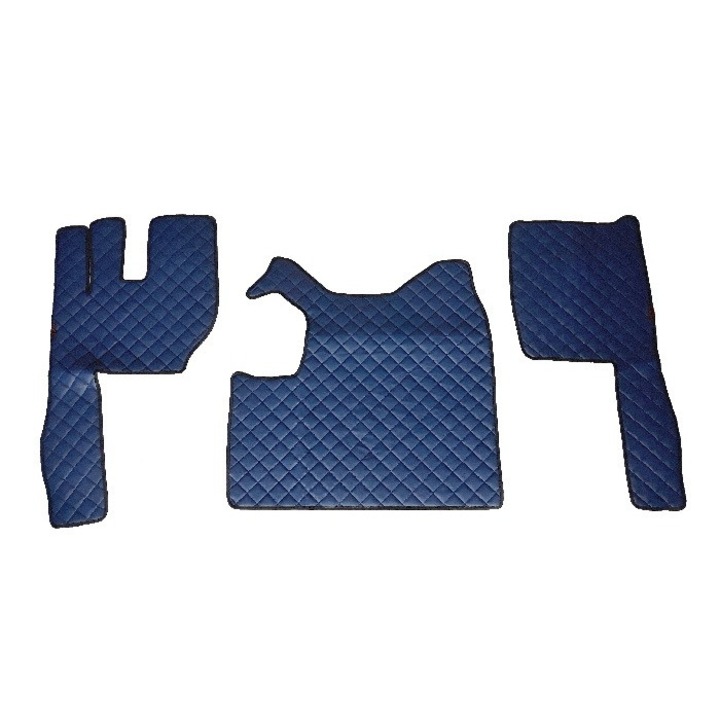 Bőr szőnyegek Volvo FH-hoz, kézi váltós, kék