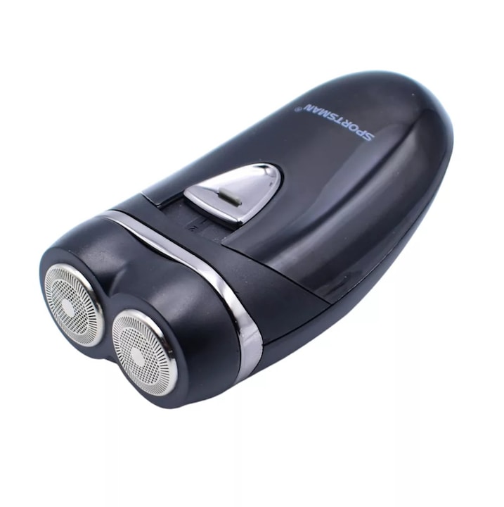 Самобръсначка Sportsman SM-516, 2 глави, LED лампа, черна, 10x4x5.5см