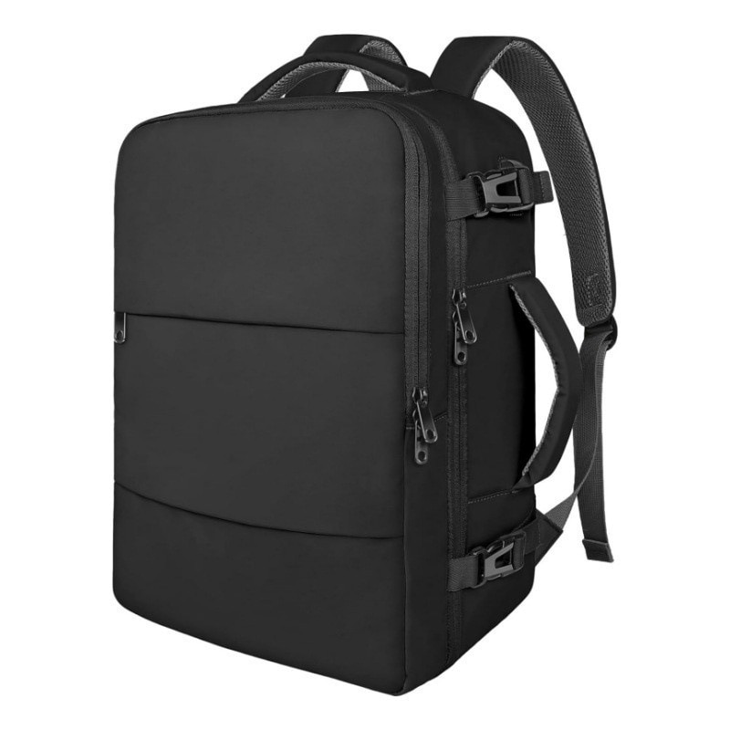 Rucsac de calatorie unisex, compartiment pentru laptop, compartiment pentru incaltaminte, negru, capacitate mare
