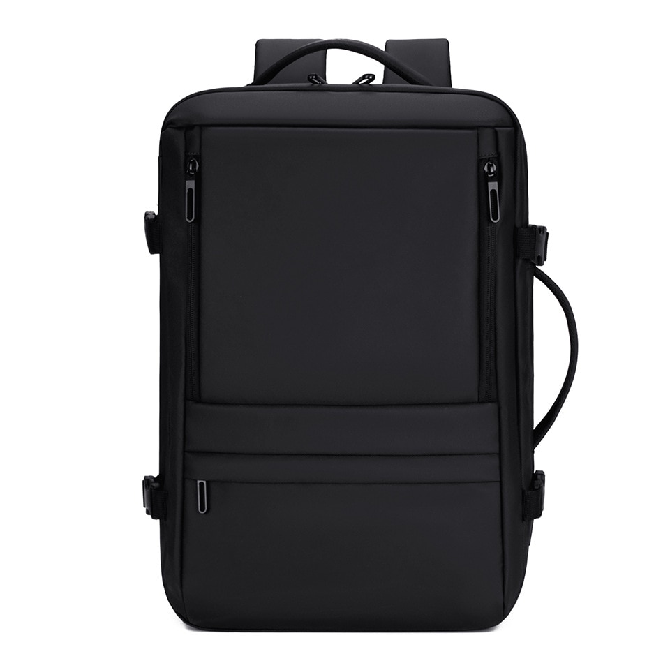 Rucsac laptop, capacitate mare, design extensibil, compartimente multiple, rezistent la apa, negru