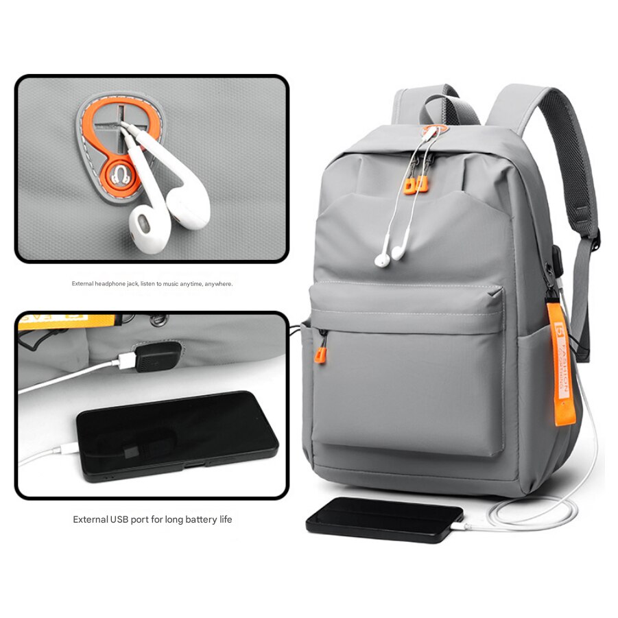 Rucsac laptop multifunctional, capacitate mare, impermeabil, cu multiple buzunare, negru, 30x45cm