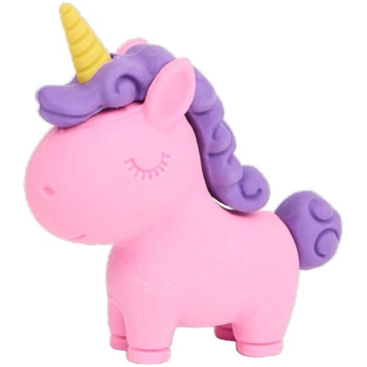 Radiera figurina XL, format mare, unicorn multicolor