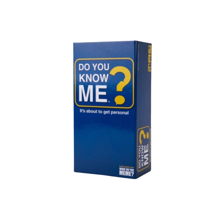 Társasjáték, DO YOU KNOW ME, angol verzió, interaktív játék, asztali játék