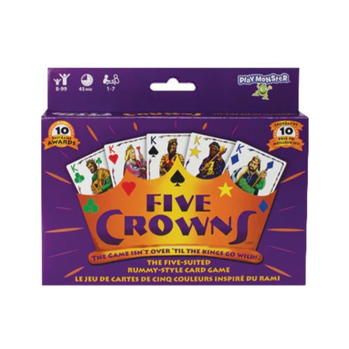 Five Crowns pasziánsz. 3 pakli