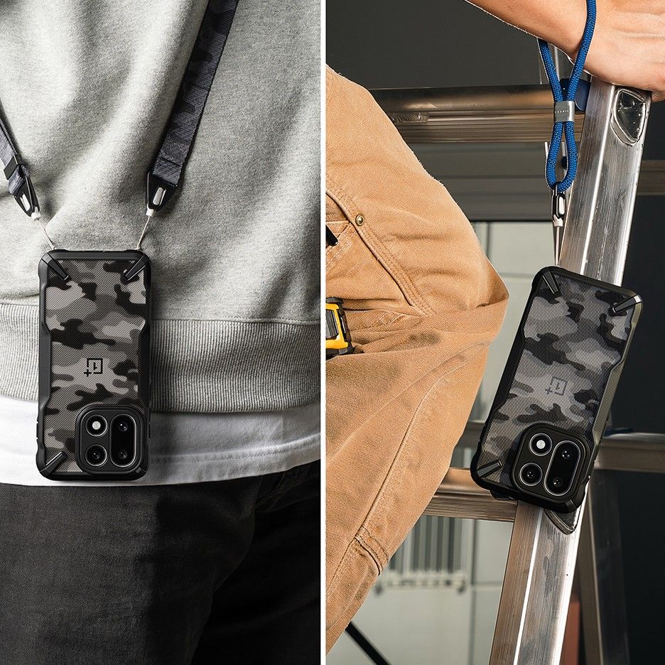 Carcasa Ringke Fusion X compatibila cu OnePlus 15, Camo Black