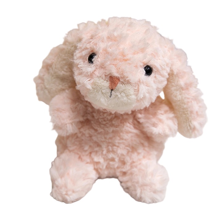 Breloc de plus, iepuras dulce, roz, 15cm