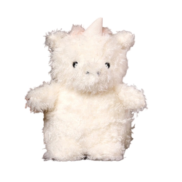 Papusa de plus realista, unicorn cu par cret, 20cm