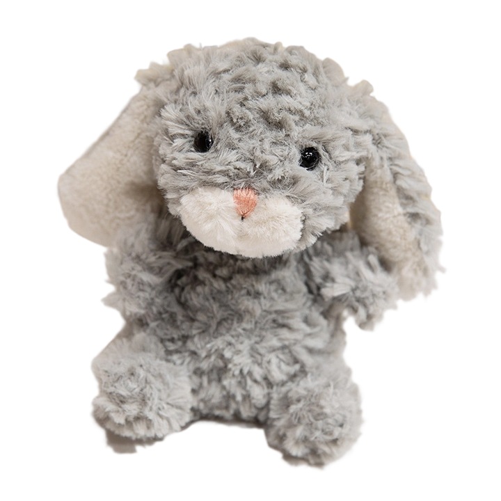 Breloc animal, iepuras, gri, 15cm