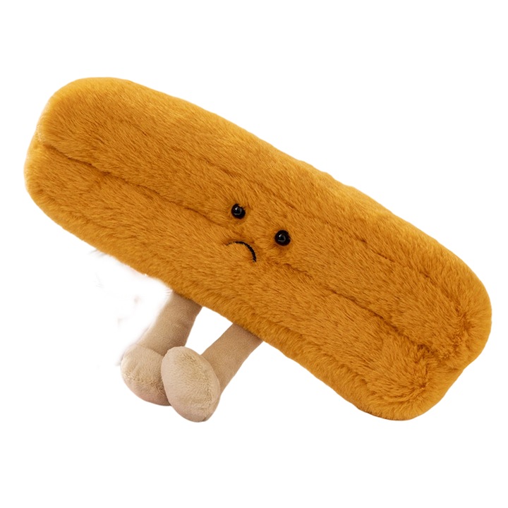 Figurine jucarii de plus, set, 33cm, paine si prajituri