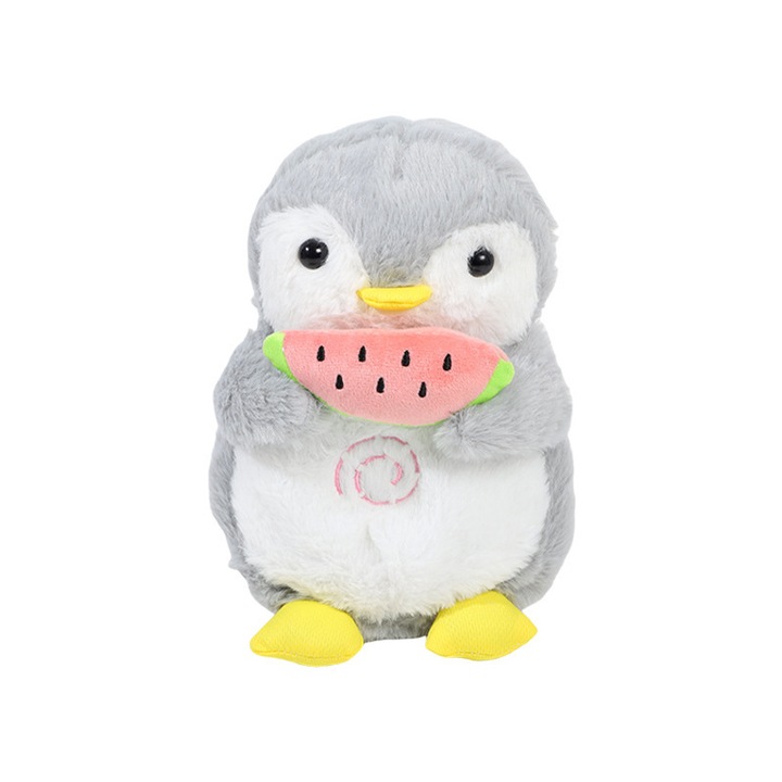 Jucarie de plus, Pinguin respirabil, activat sonor, 28x20x12cm