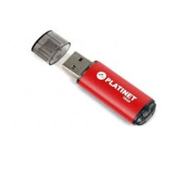 Memorie flash Platinet, USB 2.0, 16GB, Roșu
