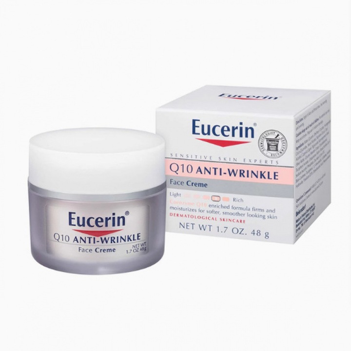 Eucerin Q10 дневен крем, хидратиращ, против бръчки, против стареене, 48 г
