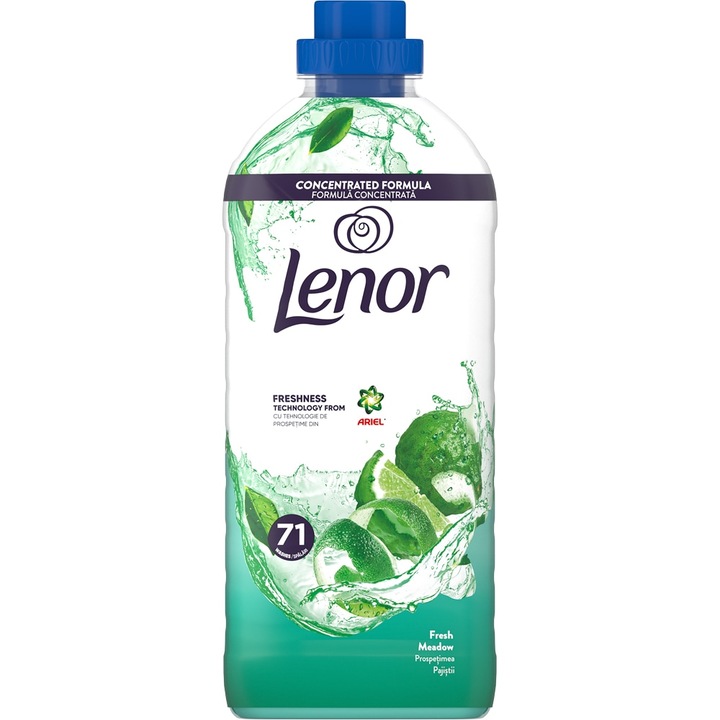 Balsam de rufe Lenor Fresh Meadow, aroma fresh, inspirata de pajisti verzi, 71 spalari, 1491 ml