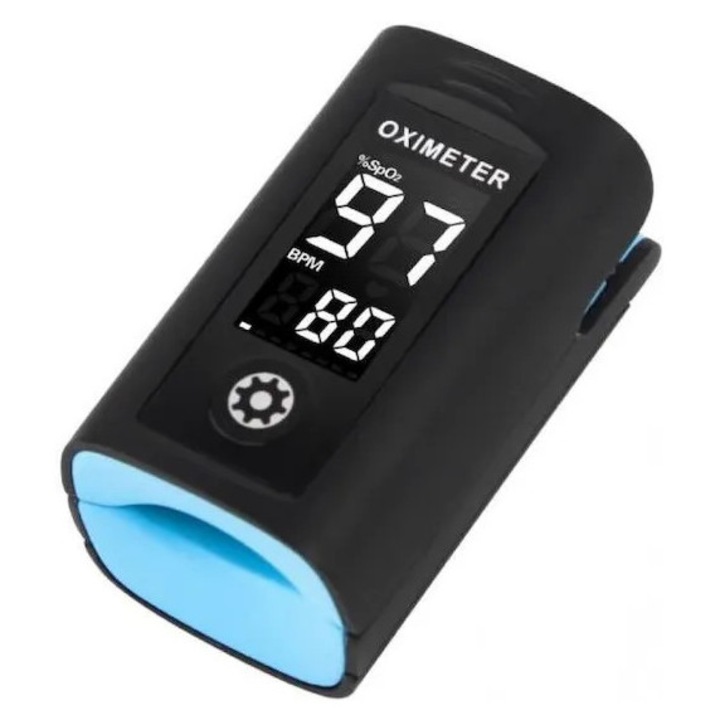 Pulsoximetru Digital de Deget, Golden Protect, masurare SpO2 si Puls, design rezistent, 56x34x30mm