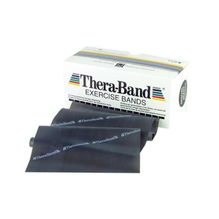 Thera-Band gumiszalag, fekete, speciális erősségű, latex, fitneszhez