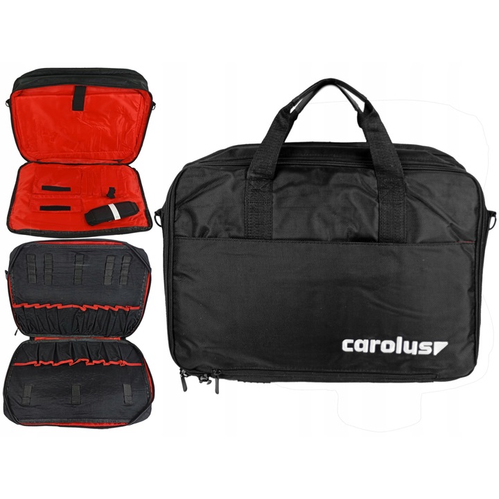 Carolus 2 az 1-ben táska laptophoz 17" és szerszámokhoz, 1680D nylon, állítható vállpánt
