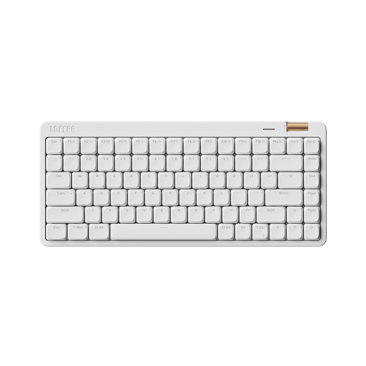 Tastatura Mecanica Wireless Lofree Flow Lite84 Low-profile, Bluetooth / 2.4 GHz / USB-C, QWERTY Layout, Alb