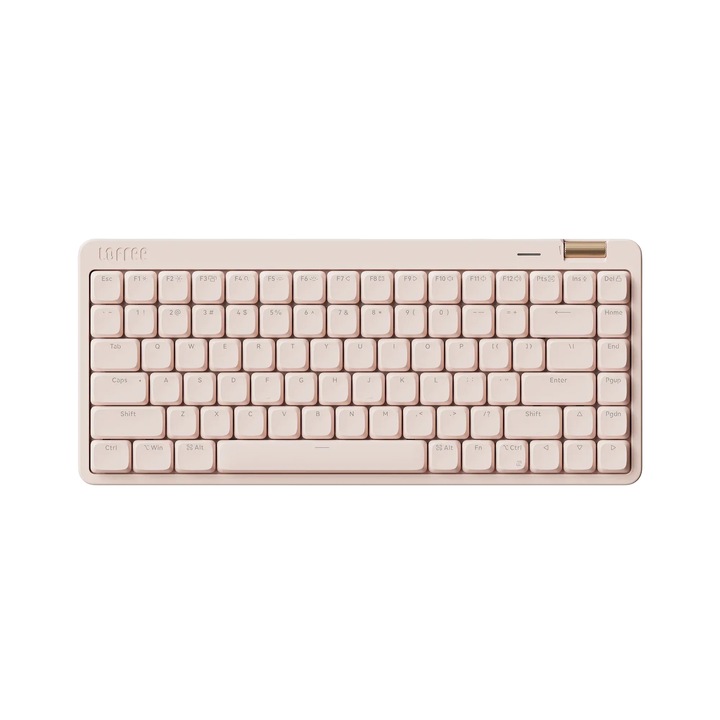 Клавиатура Lofree Flow Lite84 Low-profile, Bluetooth / 2.4 GHz / USB-C, QWERTY Подредба, Безжична, Механична, Розов