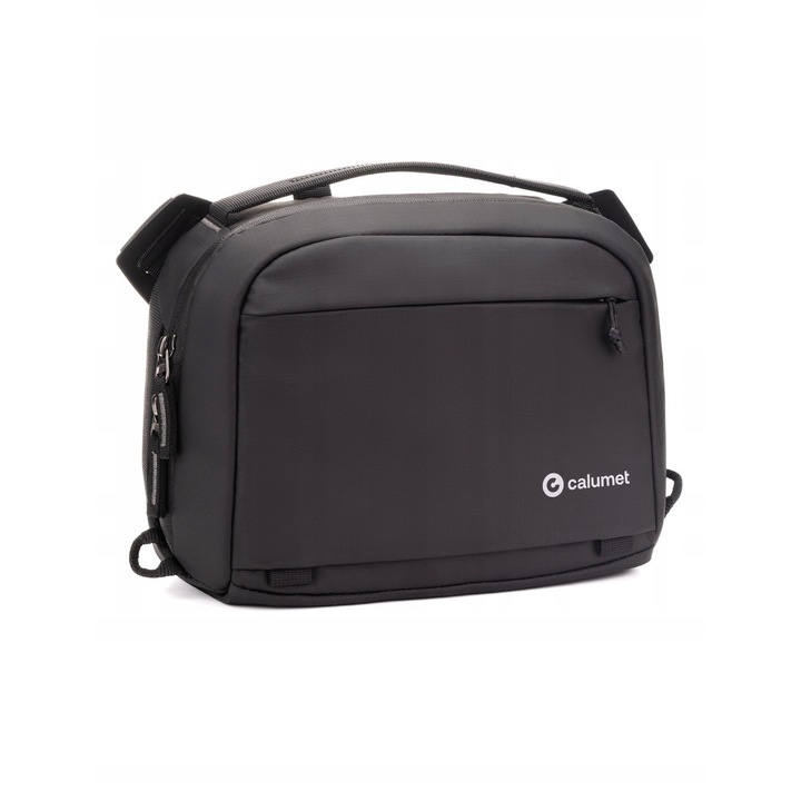 Чанта за фотоапарат Calumet Sling 4L, компактна, модулна, черна, 23x18x9см