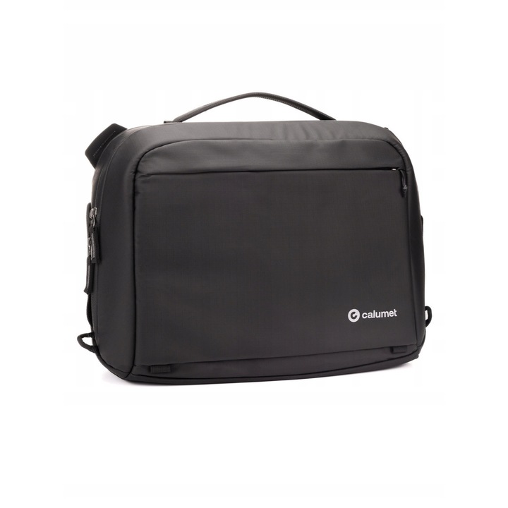 Фото чанта Calumet PRIME Sling 10L, черна, отделение за 13.3-инчов лаптоп, водоустойчив найлон