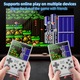 Конзола за игри Poisoon R40S PRO, 30000+ игри, Преносима, 3.5 инчов IPS екран, 256GB TF карта, 3800mAh батерия, 10 часа автономност, 3D джойстици, Type-C, Безжичен мултиплейър, Видео/Аудио изход, Бял