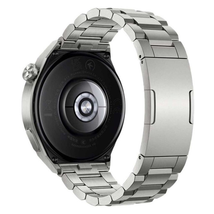 Curea pentru Smart Watch 22mm, Metal Titanium, otel/titanium, official Huawei Ultimate
